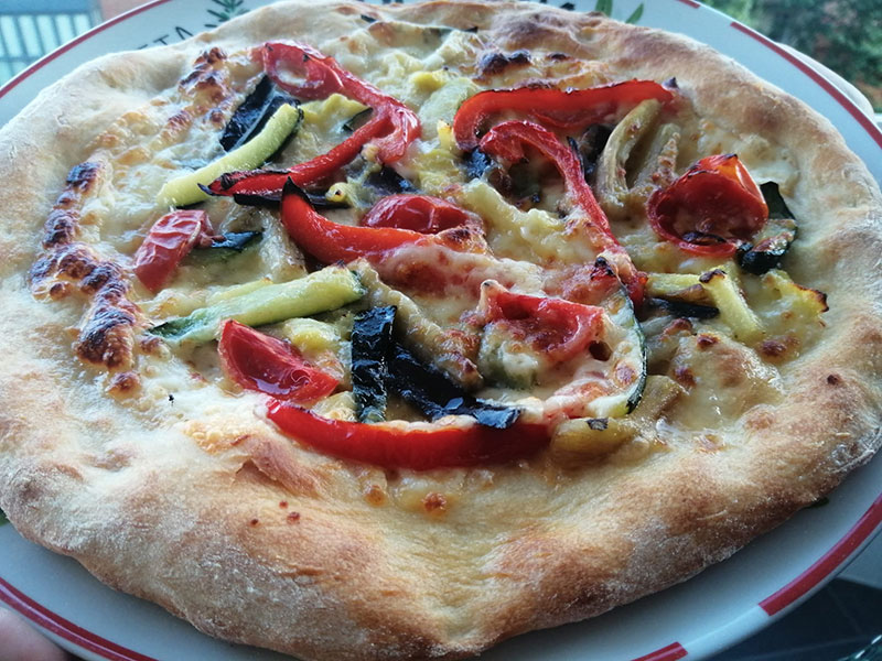 pizza ortolana vegetariana