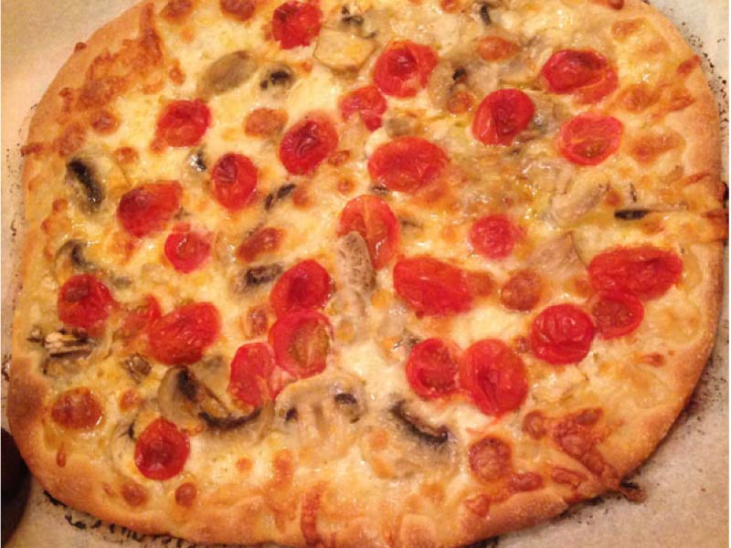 Pizza con Tomates Cherry